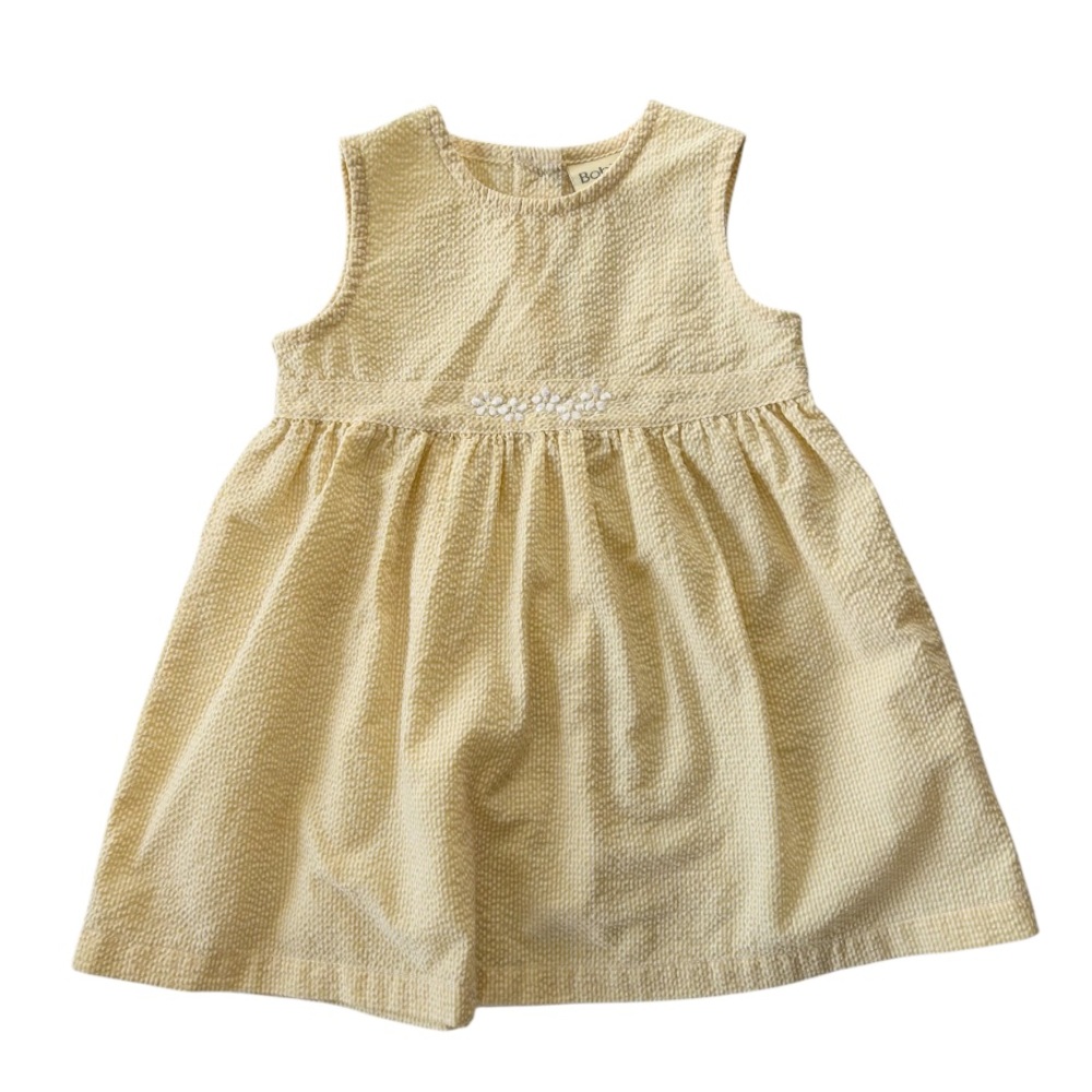 Bobini Yellow Seersucker Daisy Dress